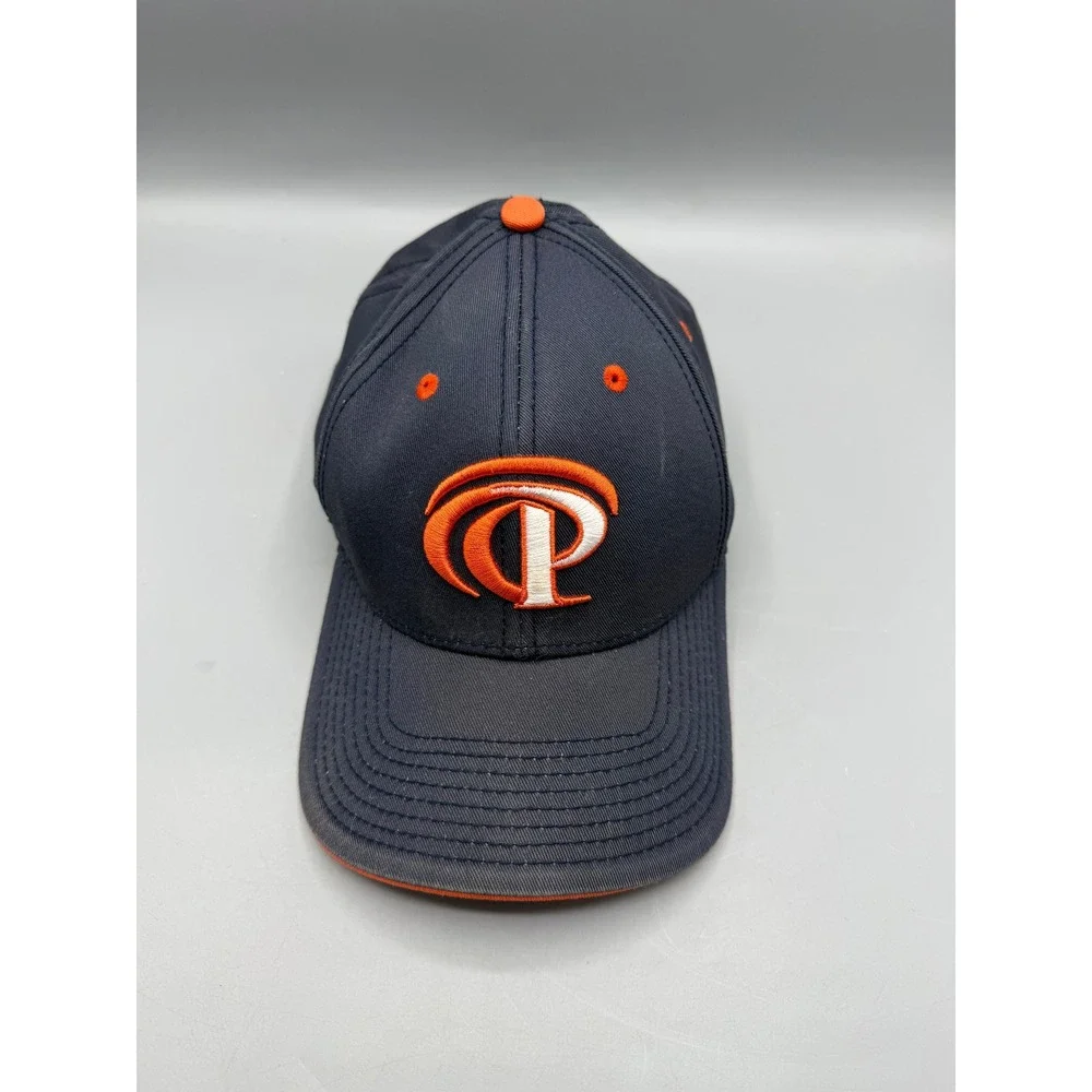 The Game Pepperdine Waves Mens Navy Orange Adjustable Baseball Cap Hat One Size